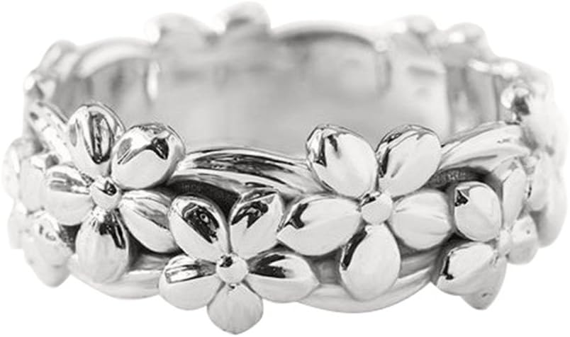 Lucky Daisy Floral Flower Finger Ring Women Engagement Wedding Jewelry Gift