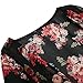 Yonala Women's Cardigan Blouse Bikini Swimwear Beach Kimono Cover Up Blouse Black