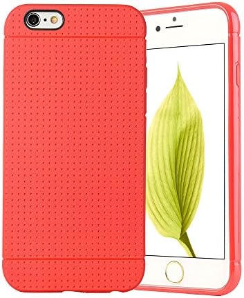 iPhone 6/6s Case, COSHIN Premium Quality soft TPU Bumper Case Anti-slip Shockproof Armor Protective Case for 4.7 inch (Grip red)