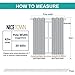 NICETOWN Thermal Insulated Solid Grommet Blackout Curtains/Drapes/Panels for Dining Room (Sea Teal, 1 Pair, 42 by 63-Inch)