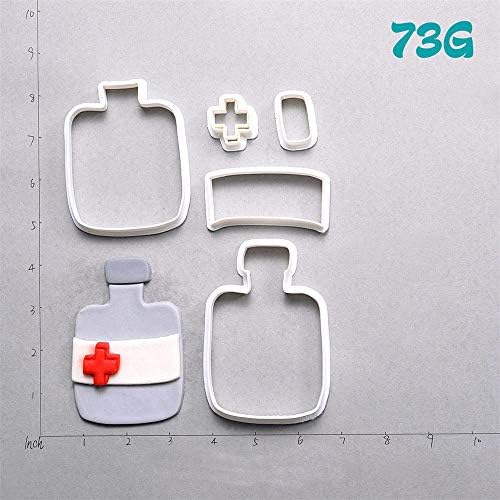 1 piece Pils ECG Design Cookie Cutter Set Custom Made 3D Printed Fondant Cutter Cookie Molds Cake Decoration tools Kitchen Accessories