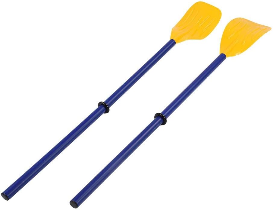1 Pair Lightweight Boating Oar Detachable Oar with Rubber Ring and