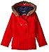 Nautica Girls Wool-Feel Peacoat With Faux Fur Trim