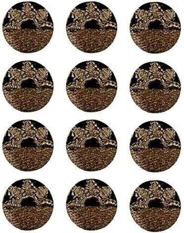Tripti Products Embroidered Colored Buttons for Kurtis Thread and tilla Embroidery Buttons (Black)