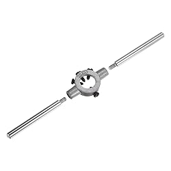uxcell Die Stock Handle Wrench Set, 4-40 UNC Round