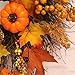 Fall Maple Leaf Pumpkin Wreath Christmas Artificial Wreath Front Door Decoration Thanksgiving Decorative Garland