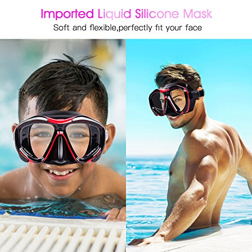 Teamyo Teyo Diving Mask, Scuba Diving Mask for Snorkeling Freediving Diving Panoramic Dive Mask