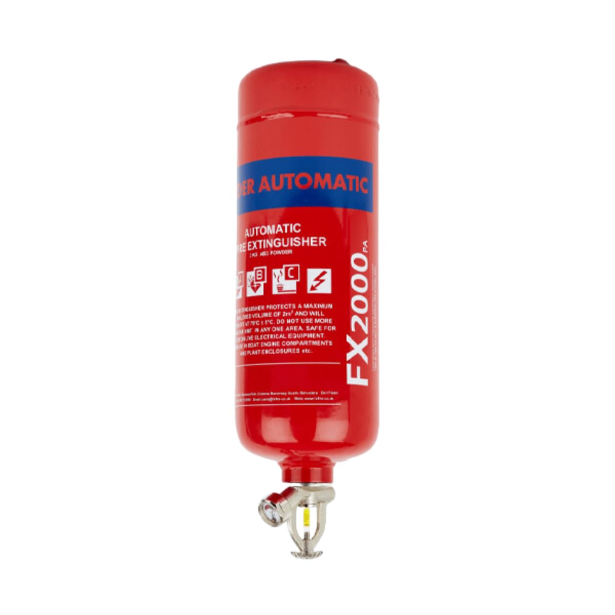 2kg Automatic Dry Powder Fire Extinguisher - ABC - FireShield