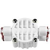 Auto Shut Off Valve Quick Connect Fittings for RO Reverse Osmosis Water System, Shuts Off When Tank Pressure Reaches 65% of I