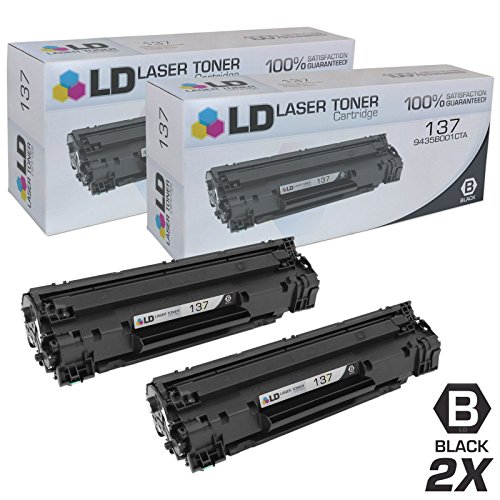 Compatible Replacements for Canon 9435B001 (137) Set of 2 Black Laser Toner Cartridges