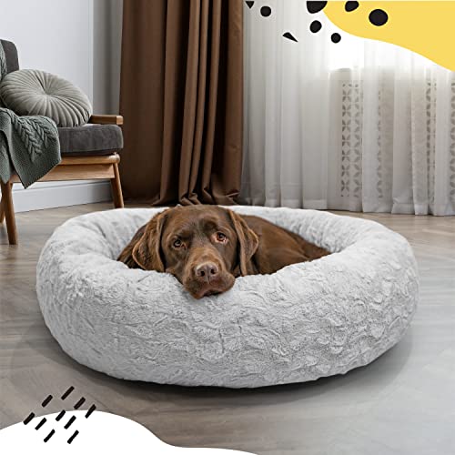 Best Friends by Sheri The Original Calming Donut Cat and Dog Bed in Lux