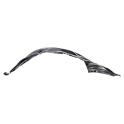 TRQ Front Left Rearward Inner Fender Liner Black
