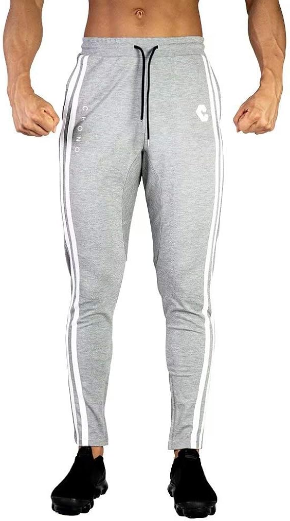 Amazon Anmur トレーニングパンツ メンズ ジョガーパンツ スポーツウェア ジム フィットネス スウェットパンツ スリム パンツ アクティブ ロングパンツ グレー2xl スウェットパンツ 通販