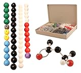 Molecular Model Kit for Organic & Inorganic Chemistry - 50 Atoms & 90 Bonds (140 Total Pieces) by University Chemistry Co.