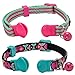 Blueberry Pet Geometric Cat Collar with Bells, 2 Pack, Breakaway Cat Collars, Adjustable for Boy & Girl Cats, Neck 9