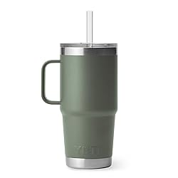 YETI Rambler 25 oz Tumbler with Handle and Straw