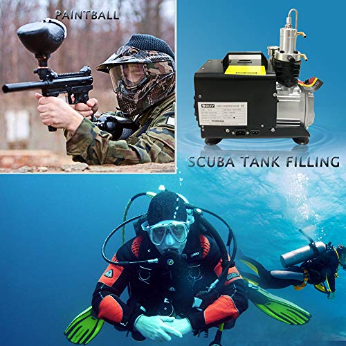 HPDAVV Air Compressor 4500psi for Paintball PCP Airgun Rifle,PCP Air Compressor,Auto Stop,US After-Sales Service,Paintball-Compressor,Accessories Package,Operational Video,110V - Thumbnail 4