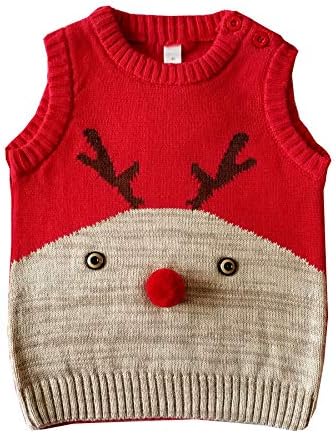 Lanhui Baby Vest Christmas Fawn Sweater Waistcoat Kids Girl Boy Winter 2020 Newe Deer Sweater Knitted Warm Vest
