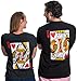 King/Queen | Matching Couples Husband Wife Bridal Wedding Newlywed T-Shirts