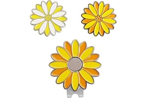 PINMEI Flower Golf Ball Marker with Golf Hat Clip for Your Friend