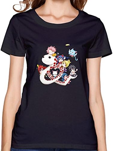 womens Fairy Tail Tshirts Black