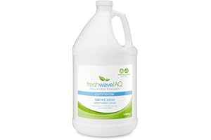 Fresh Wave IAQ Commercial Smoke Away Air & Fabric Liquid, 128 Fl. Oz. | Great for Strong Odors | Safer Natural Ingredients | Odor Eliminator for Home or Large Commercial Areas