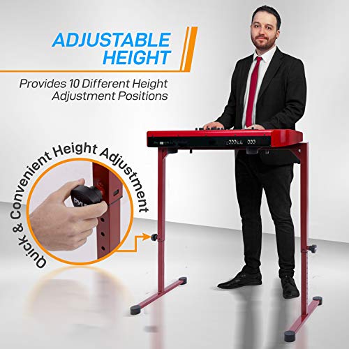 Dual Keyboard Stand Attachment Pyle Second Tier For Z-Style Keyboard ...