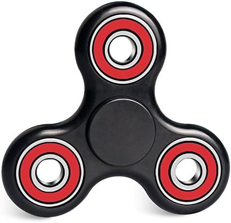 Alptoy Anti-Anxiety 360 Spinner Helps Focusing Fidget Toys [3D Figit] Premium Quality EDC Focus Toy for Kids &amp; Adults--Black+red …