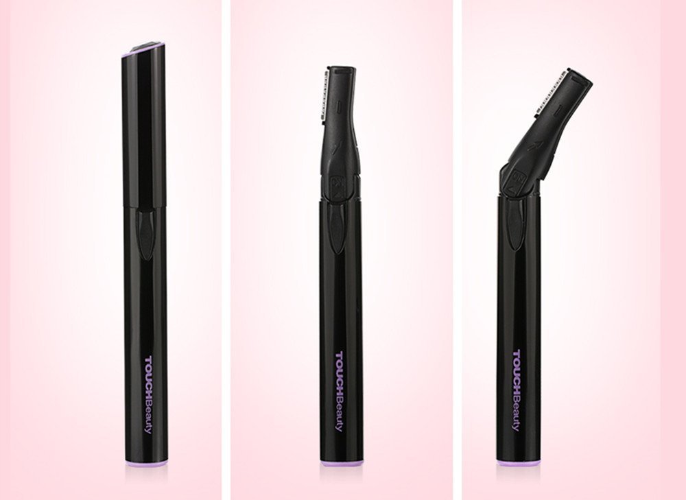 TOUCHBeauty Advanced Precision Eyebrow Trimmer with Adjustable Blade Head, Battery Powered Mini Facial Shaver TB-898