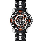 Invicta Men's Sea Spider Black Polyurethane Band Steel Case Swiss Quartz Analog Watch 22475