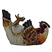 Drinking Chicken Wine Bottle Holder Statue for Country Farm Kitchen Decor Tabletop Wine Stands & Racks and Decorative Collectible Hen Gifts for Farmers