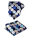 SetSense Men's Polka Dot Jacquard Woven Tie Necktie Set