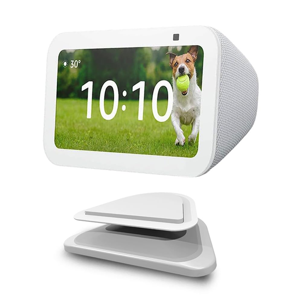 ELPHA All-New Stand for Show 5 (3rd Gen) | Adjustable to Improve Viewing Angle | Swivel and Tilt Accessories Compatible with Show 5 Smart Display & iPhone Models | White