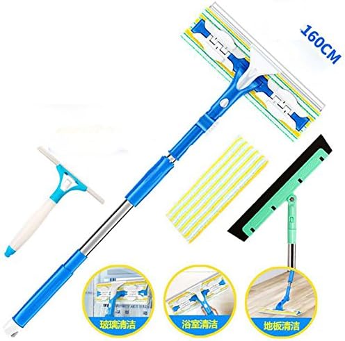 YHFXD Window Cleaning Kit 160Cm Pole, Scrubber, Squeegee, Scraper.