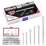 Hilitchi 150-Pcs 304 Stainless Steel Cotter Pin Assortment Kit for Automotive Mechanics Small Engine Repair