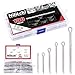 Hilitchi 150-Pcs 304 Stainless Steel Cotter Pin Assortment Kit for Automotive Mechanics Small Engine Repair