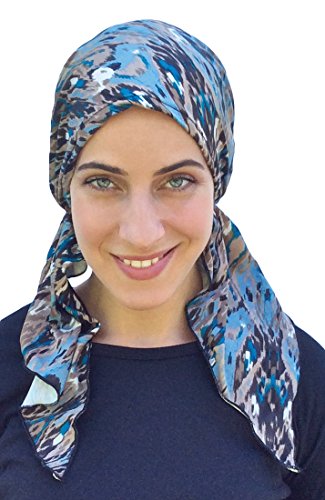 Pre tied fitted bandana head scarf, chemo scarf (soho s…
