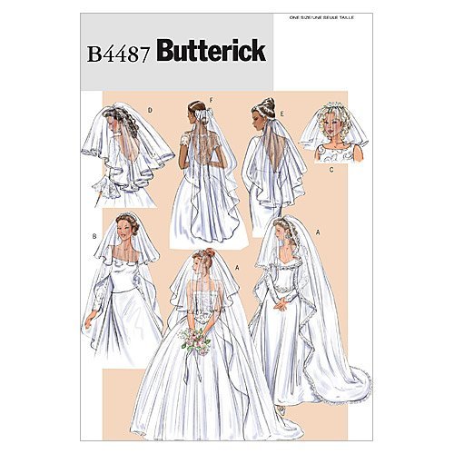 BUTTERICK PATTERNS B4487 Bridal Veils, One Size Only