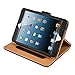 iPad Mini 4, 3, 2, and 1st Generation Case, JAMMYLIZARD The Original Black & Tan Leather Smart Cover, with Pencil Holder & Stylus
