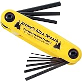 Pine Ridge Archery Archer&rsquo;s Allen Wrench Set &ndash; USA Made Archery Hex Key Tool Kit for Bow Tuning, Sight &amp; Rest Adjustment