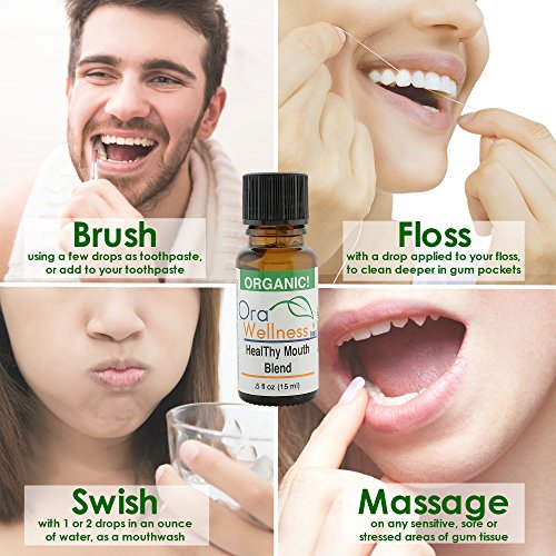 OraWellness HealThy Mouth Blend Tooth Oil, Organic Toothpaste