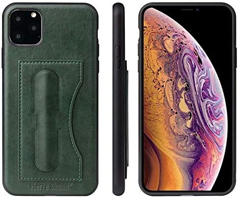 HUASANTAI SANTAI Compatible with iPhone 11 Pro Max Case, iPhone 11 Pro Max Full Protective Case with Credit Card Holder and Kickstand, Soft Shockproof Leather Case for iPhone 11 Pro Max (6.5 inch)