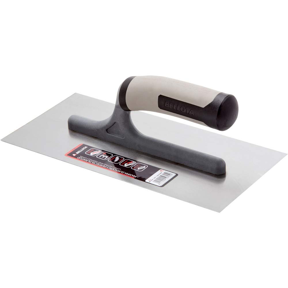 Bellota 5864 BIM Flat Trowel with Open Bi-Material Handle - 280 x 120 mm