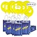 Video Game Party Supplies - Favor Bags & Yellow V Balloons - Supply Drop Box Decorations for Kids Boys Birthday - Pack of 12
