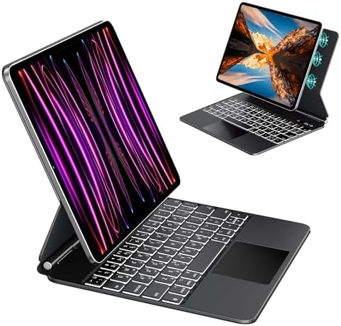 IPad Air 5th & 4th Gen 10.9 Inch Keyboard Case, 360° Rotatable With