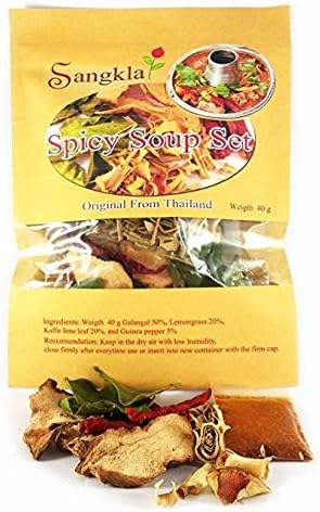 Sangkla Spicy Soup set Thai Food Hot &amp; Spicy Soup from Natural ready-made for the kitchen add shrimp shellfish crab fish pork chicken meat On demand 40g