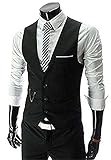 Zicac Men's Top Designed Casual Slim Fit Skinny Dress Vest Waistcoat
