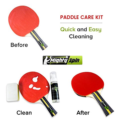 MightySpin Ping Pong Paddle Cleaner Table Tennis Rubber Cleaner Care