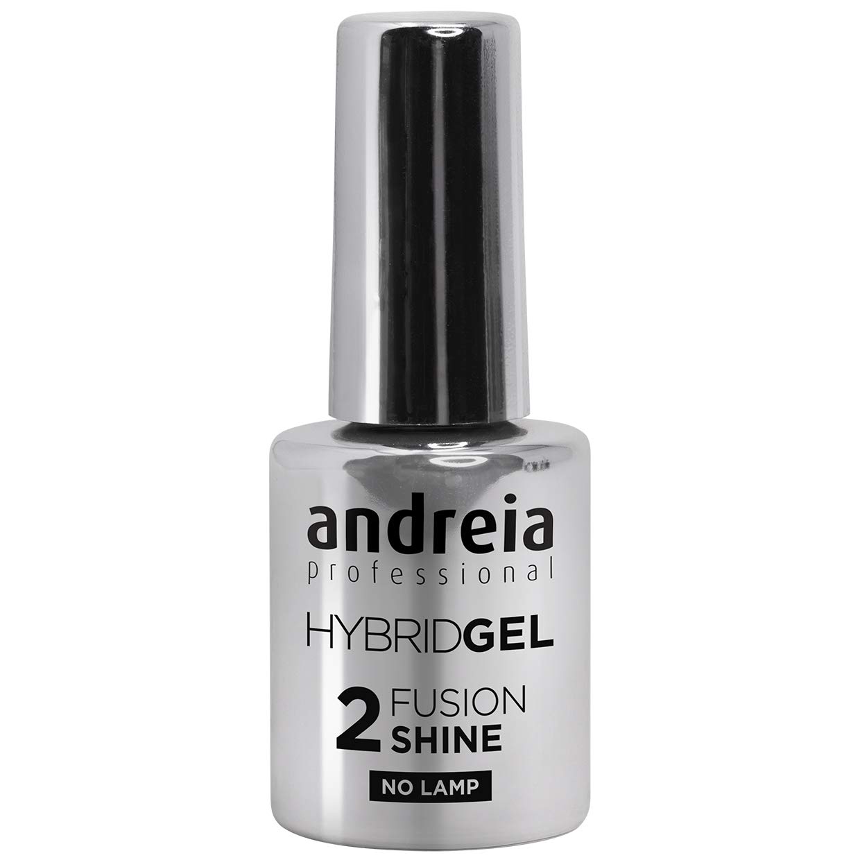 Andreia Professional Hybrid Gel Nail Polish - 2 Steps and No Lamp Required Long Lasting and Easy Removal - Fusion Shine Top Coat