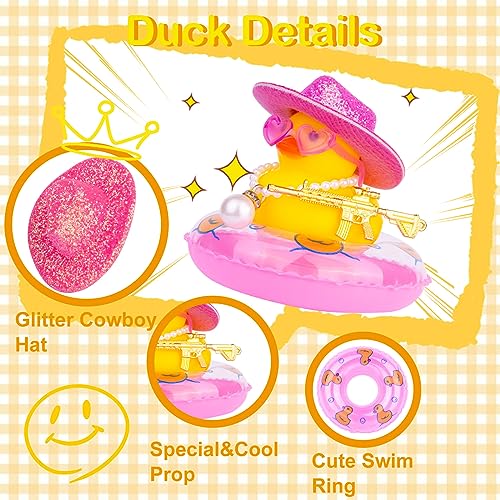 MuMyer Car Duck Decoration Dashboard, Rubber Duck for Car Dashboard